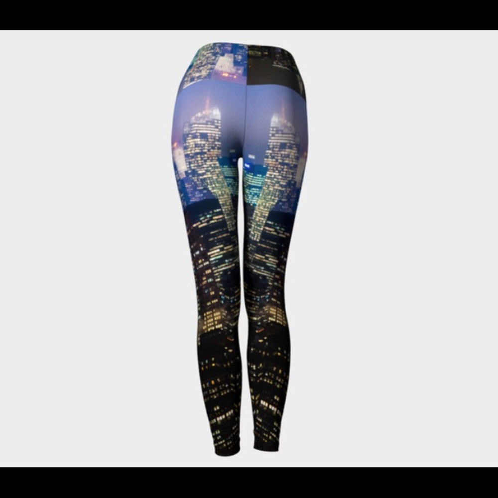 Luxe Yoga Leggings - NYC Skyline